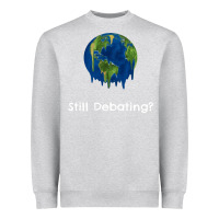 Heather Grey environmental climate change still debating summer Heavyweight Sweatshirt - SnappyArt