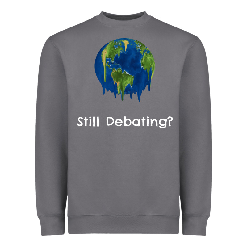 Environmental Climate Change Still Debating Summer Heavyweight Sweatshirt by SnappyArt | Teevron