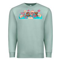 Seafoam love and love letters Premium Sweatshirt - AdoDesignShop