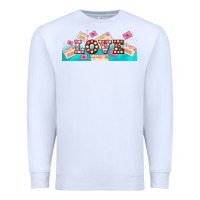 White love and love letters Premium Sweatshirt - AdoDesignShop