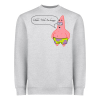 Heather Grey Patrick Classic Heavyweight Sweatshirt - SnappyArt