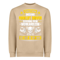 Mushroom forklift operator get out of my way forklift driver t shirt Heavyweight Sweatshirt - SnappyArt