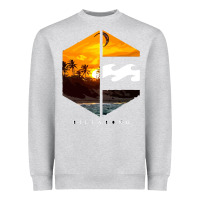 Heather Grey billabong Heavyweight Sweatshirt - SnappyArt