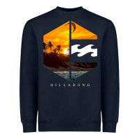 Navy billabong Heavyweight Sweatshirt - SnappyArt