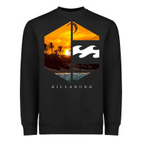 Black billabong Heavyweight Sweatshirt - SnappyArt