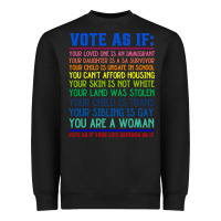 Black Vote As If Your Life Depends On It Human Rights Heavyweight Sweatshirt - SnappyArt