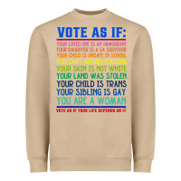 Mushroom Vote As If Your Life Depends On It Human Rights Heavyweight Sweatshirt - SnappyArt