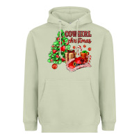 Matcha Cowgirl Christmas Heavyweight Hoodie - AdoDesignShop