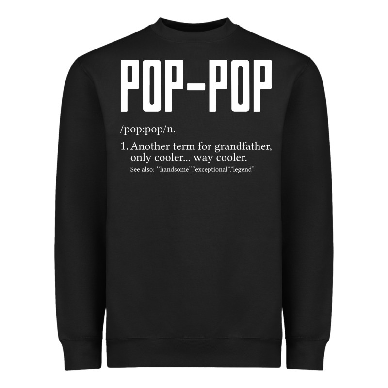 Pop Pop Gifts Grandpa Fathers Day Pop-pop Heavyweight Sweatshirt by SnappyArt | Teevron