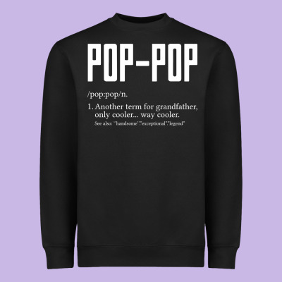 Pop Pop Gifts Grandpa Fathers Day Pop-pop Heavyweight Sweatshirt Designed By Snappyart