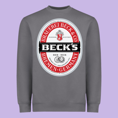 Beck’s-dark Heavyweight Sweatshirt Designed By Snappyart