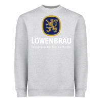 Heather Grey lowenbrau Heavyweight Sweatshirt - SnappyArt
