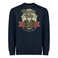 Navy meister brau 1891, beer Heavyweight Sweatshirt - SnappyArt