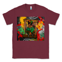 Burgundy juneteenth black woman fashion girl Classic Tee - CowGirlArtShop