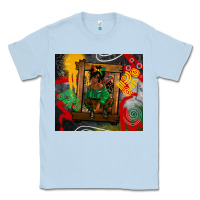 Dusty Blue juneteenth black woman fashion girl Classic Tee - CowGirlArtShop