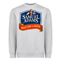 Heather Grey samuel adams Heavyweight Sweatshirt - SnappyArt