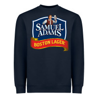 Navy samuel adams Heavyweight Sweatshirt - SnappyArt