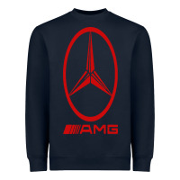 Navy amg Heavyweight Sweatshirt - SnappyArt