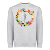 Heather Grey Keeper of the Lost Cities Characters Flowers Heavyweight Sweatshirt - SnappyArt