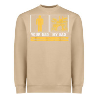 Mushroom mens my dad is a drummer your dad not drum player father's day t shirt Heavyweight Sweatshirt - SnappyArt