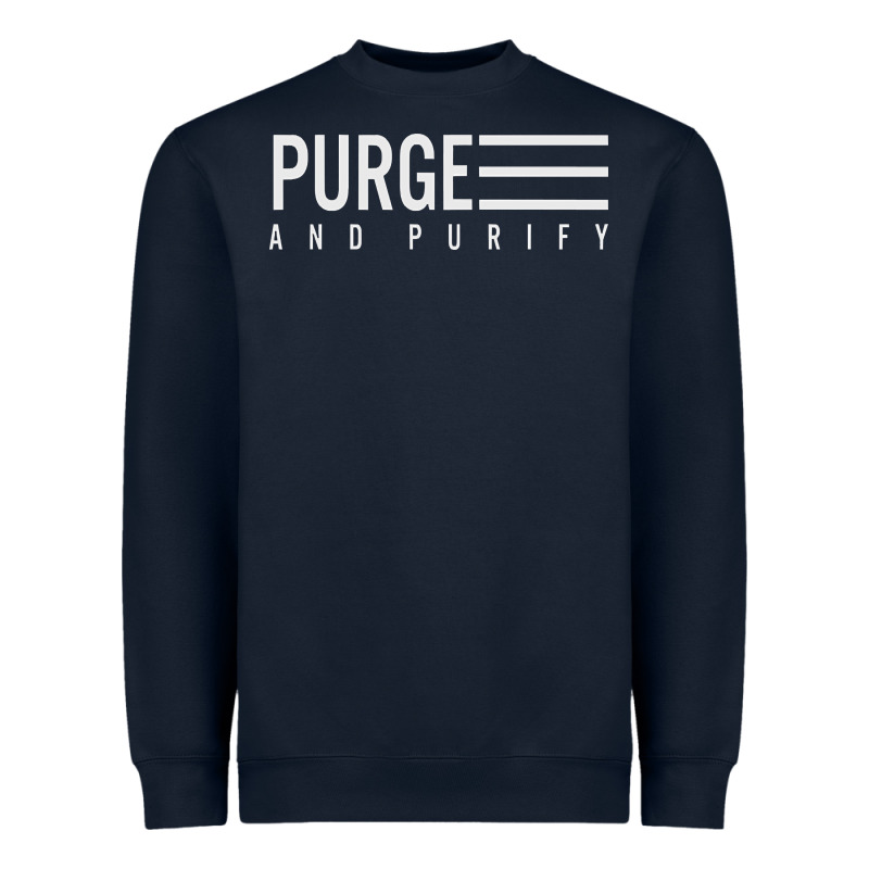 Purge And Purify Graphic Heavyweight Sweatshirt by SnappyArt | Teevron