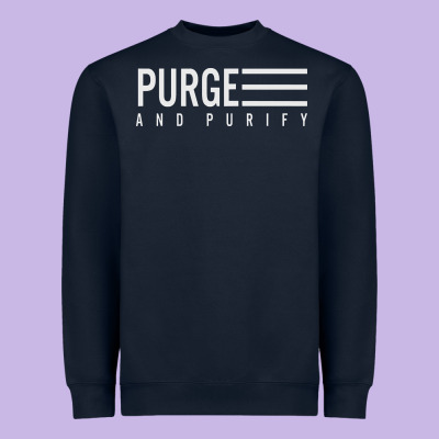 Purge And Purify Graphic Heavyweight Sweatshirt Designed By Snappyart