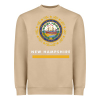 Mushroom new hampshire state flag new Heavyweight Sweatshirt - SnappyArt