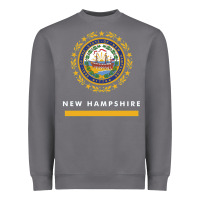 Storm new hampshire state flag new Heavyweight Sweatshirt - SnappyArt