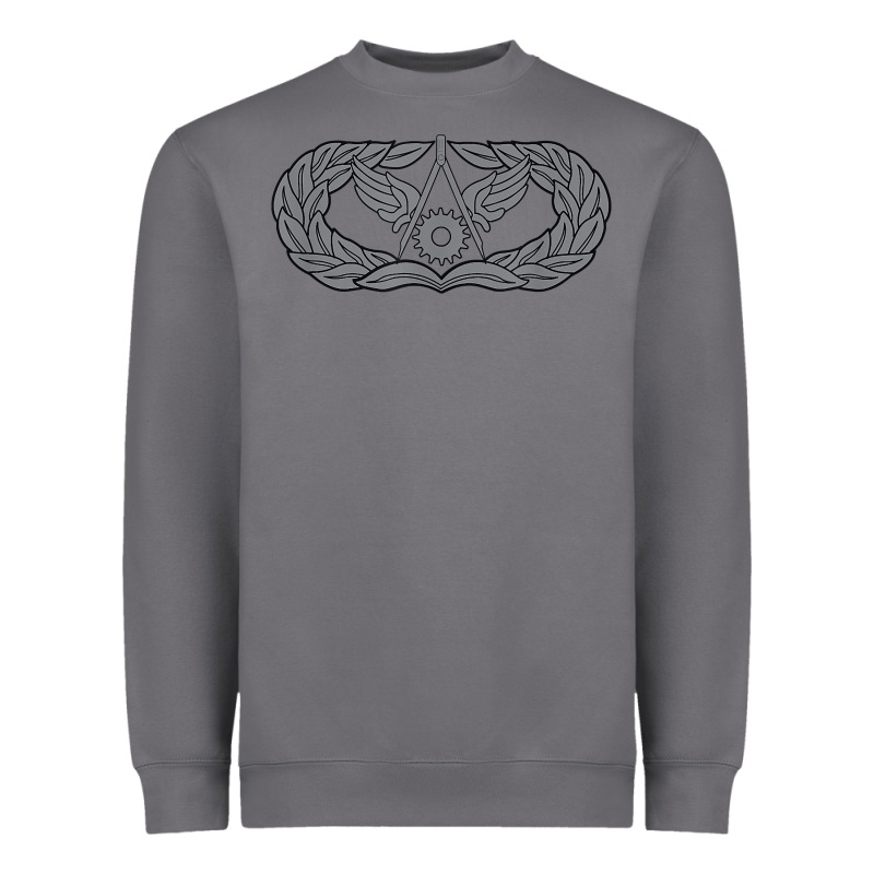 Air Force Civil Engineer Badge Heavyweight Sweatshirt by SnappyArt | Teevron