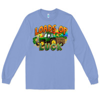 Colony Blue Loads of luck with tractor St. Patricks Day Long Sleeve Tee - FaDigitalArtStudio