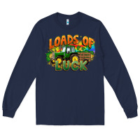 Navy Loads of luck with tractor St. Patricks Day Long Sleeve Tee - FaDigitalArtStudio