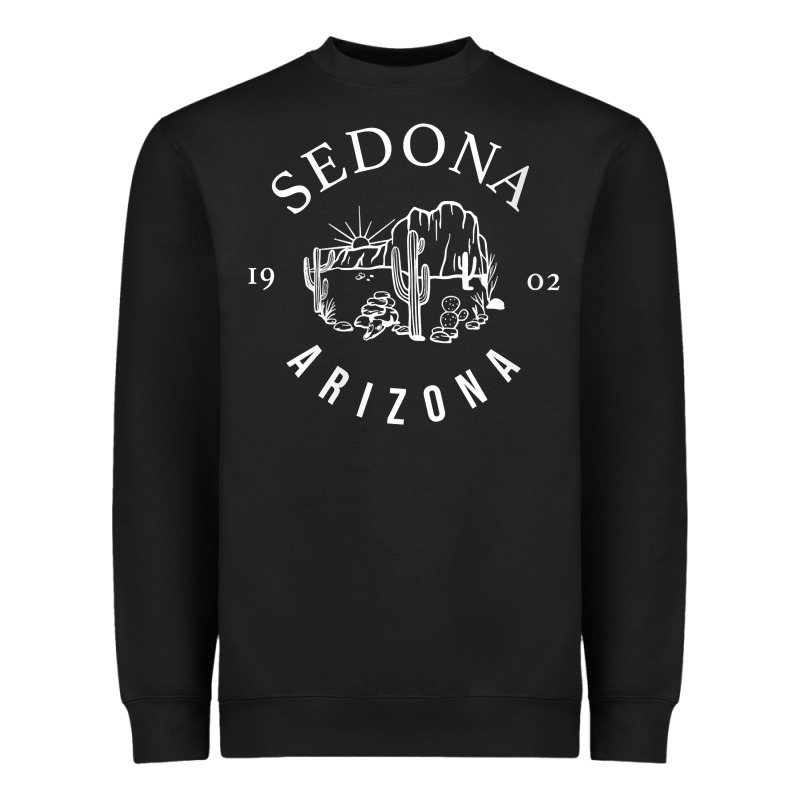 Womens Sedona Arizona T Shirt Sedona Az Vintage Arizona Vacation V Nec Heavyweight Sweatshirt by SnappyArt | Teevron
