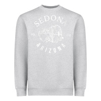 Heather Grey womens sedona arizona t shirt sedona az vintage arizona vacation v nec Heavyweight Sweatshirt - SnappyArt