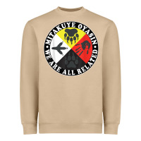 Mushroom native american medicine wheel, mitakuye oyasin t shirt Heavyweight Sweatshirt - SnappyArt