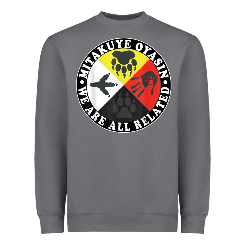 Native American Medicine Wheel, Mitakuye Oyasin T Shirt Heavyweight Sweatshirt by SnappyArt | Teevron