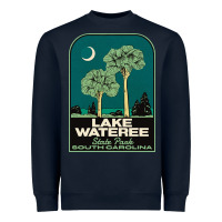Navy Trending Lake Wateree State Park Sc Vintage Travel Heavyweight Sweatshirt - SnappyArt