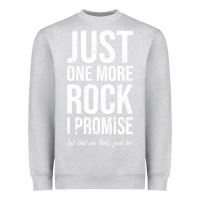 Heather Grey Rockhounds gear gift Just one more rock funny rockhounding Heavyweight Sweatshirt - SnappyArt