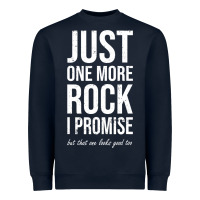 Navy Rockhounds gear gift Just one more rock funny rockhounding Heavyweight Sweatshirt - SnappyArt