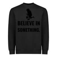 Black Colin Kaepernick Believe In Something Heavyweight Sweatshirt - SnappyArt