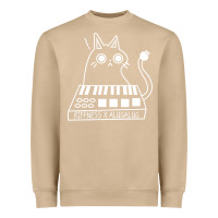 Mushroom The KIFFNESS X ALUGALUG white cat Classic Heavyweight Sweatshirt - SnappyArt