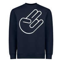 Navy shocker hand Heavyweight Sweatshirt - SnappyArt