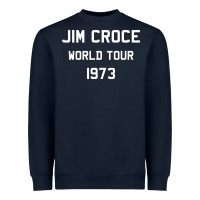 Navy Jim Croce World Tour 1973 Heavyweight Sweatshirt - SnappyArt