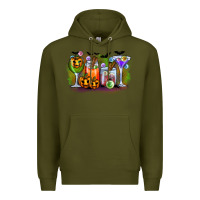 Army Green halloween Premium Hoodie - CowhideDigitalArt