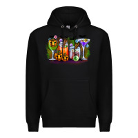 Black halloween Premium Hoodie - CowhideDigitalArt