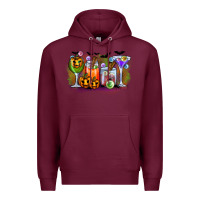 Burgundy halloween Premium Hoodie - CowhideDigitalArt