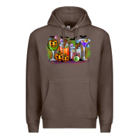 Coffee halloween Premium Hoodie - CowhideDigitalArt