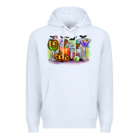 White halloween Premium Hoodie - CowhideDigitalArt