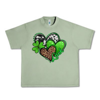 Oil Green St. Patrick's Day hearts Urban Heavy Tee - Jasminsmagicworld