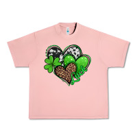Salmon St. Patrick's Day hearts Urban Heavy Tee - Jasminsmagicworld