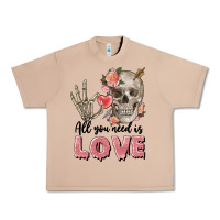 Burro Skull all you need is love Urban Heavy Tee - FaDigitalArtStudio